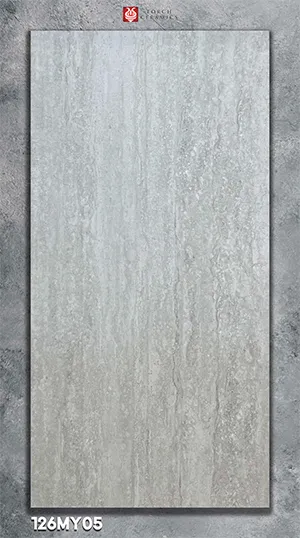 Travertine tile 126MY05 pearl grey UAE