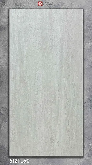 Travertine tile 612TL50 soft sage grey UAE