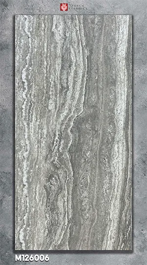 Travertine tile M126006 dramatic dark vein UAE