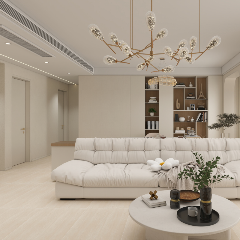 Matte finish wall and floor tiles.