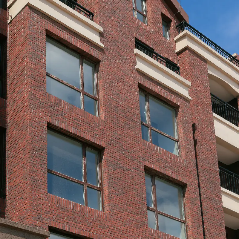 Realistic brick finish porcelain tiles for feature walls.