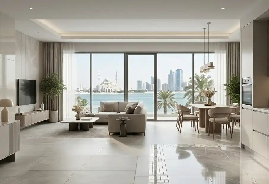 Mixing tile finishes in UAE interiors