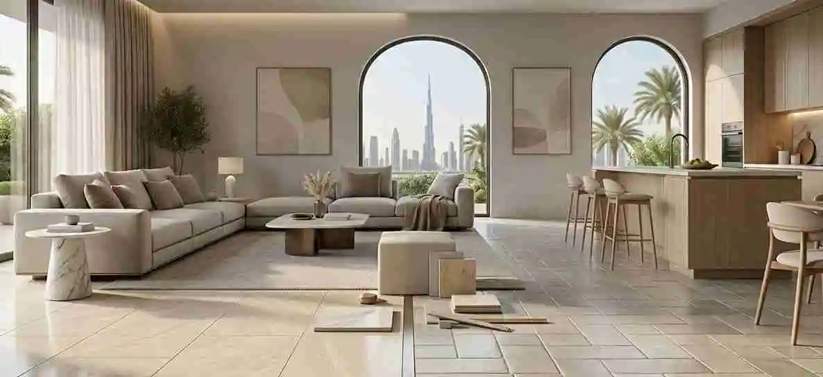 Porcelain vs ceramic tiles comparison for UAE projects