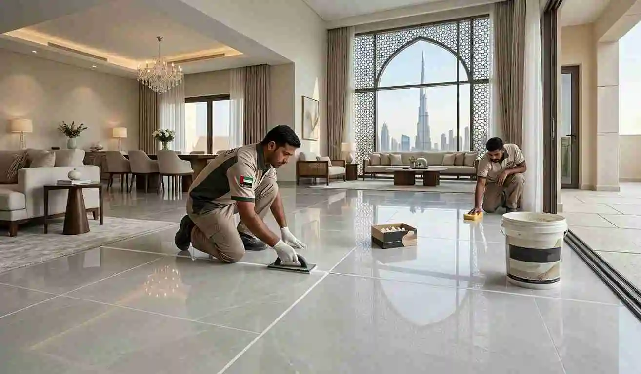 Tile grout colour and joint width guide for UAE homes