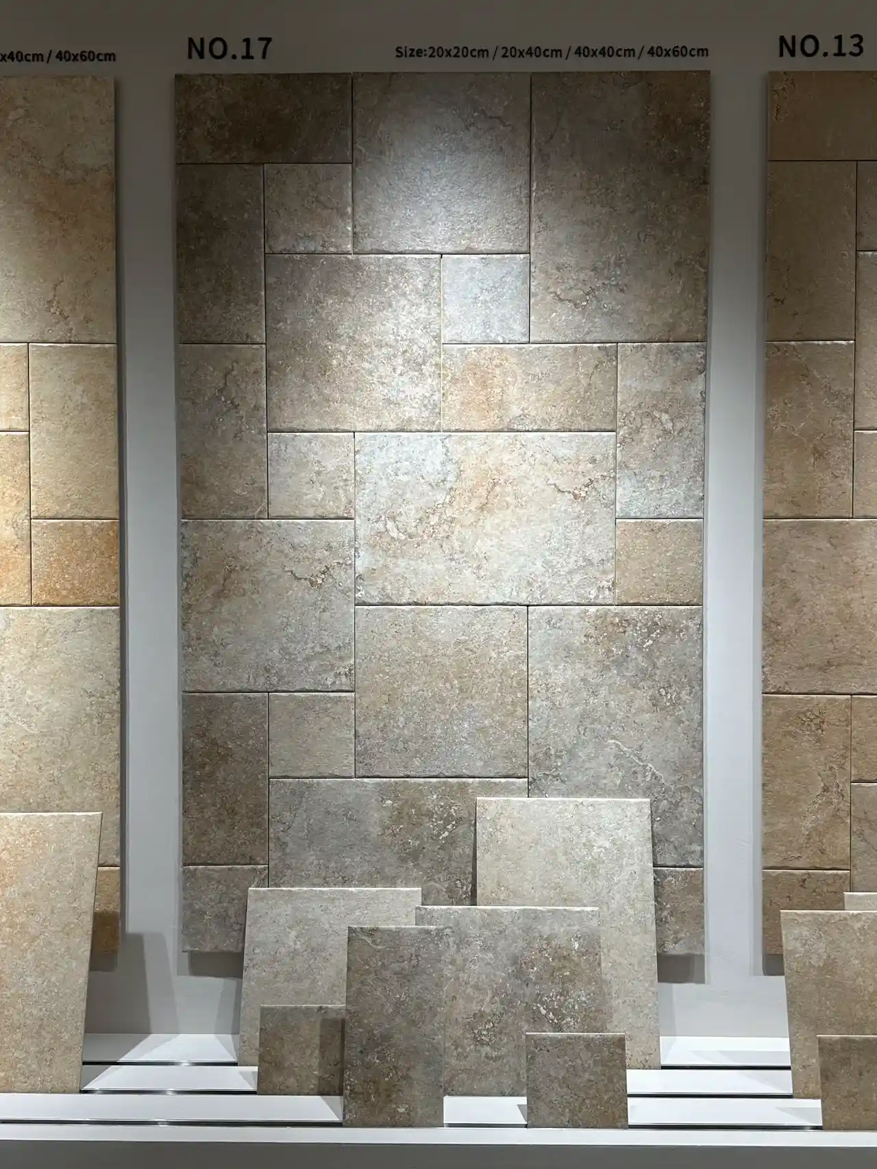 Potato tiles UAE — organic textured porcelain with unique surface variation